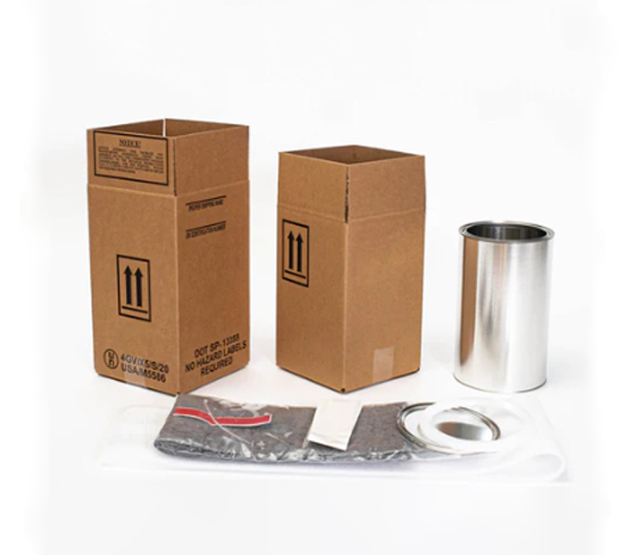 Items included in one of Rhino Container's packaging products for transporting hazardous material.